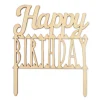 Topper de madera Happy Birthday - ScrapCooking