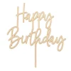 Topper de madera Happy Birthday 15 cm - PartyDeco