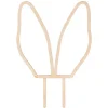Topper de madera orejas de conejo Pascua 14 cm - PartyDeco