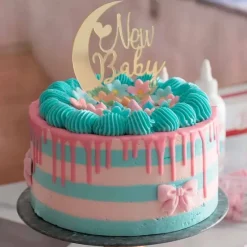Topper dorado luna New Baby 10 cm - Dekora
