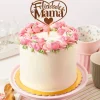 Topper Felicidades mamá dorado 14,3 cm - Dekora
