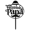 Topper Felicidades papá 15,6 cm - Dekora