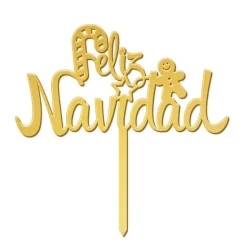 Topper Feliz Navidad 11 cm - Dekora