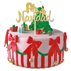 Topper Feliz Navidad 11 cm - Dekora