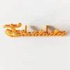 Topper frontal dorado felicidades 12 cm - Cutter Sweet