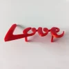 Topper frontal rojo Love 9,5 cm - Cutter Sweet