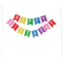 Topper guirnalda Happy Birthday 17,5 cm - Dekora