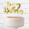 Topper Happy Birthday dorado 20 cm - PartyDeco