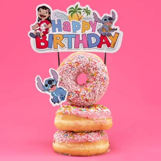 Topper Happy Birthday Lilo y Stitch 17 cm - Dekora