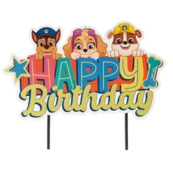 Topper Happy Birthday Patrulla Canina 17,5 cm - Dekora