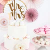 Topper Mr&Mrs dorado 25,5 cm - PartyDeco