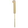 Topper número "1" acrílico dorado efecto espejo 8 cm