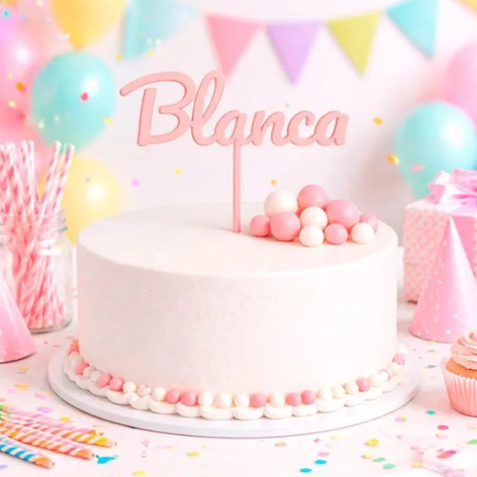 Topper Nombre o Texto Personalizado - 1 línea