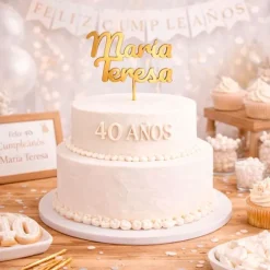 Topper Nombre o Texto Personalizado - 2 líneas