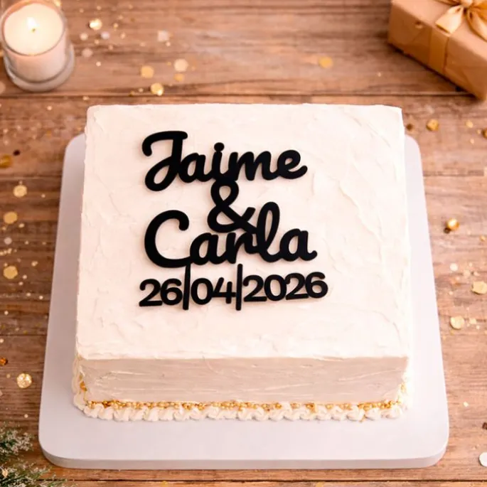 Topper Nombre o Texto Personalizado - 4 líneas