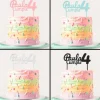 Topper personalizado cumple nombre y edad