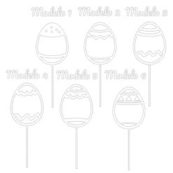 Topper personalizado Huevo de Pascua Varios diseños (8 cm)