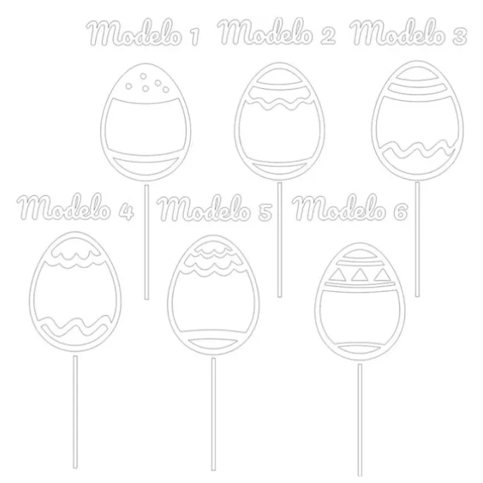 Topper personalizado Huevo de Pascua Varios diseños (8 cm)
