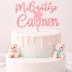 Topper personalizado Mi Bautizo nombre