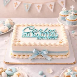 Topper personalizado Mi Bautizo nombre y fecha