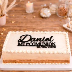 Topper personalizado Mi Primera Comunión nombre y fecha