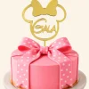 Topper personalizado para tartas Minnie Mousse (12 cm)