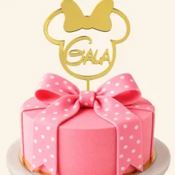 Topper personalizado para tartas Minnie Mousse (12 cm)