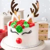 Toppers acrílicos cuernos de reno Navidad (2)