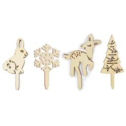 Toppers de madera Navidad (4) - ScrapCooking