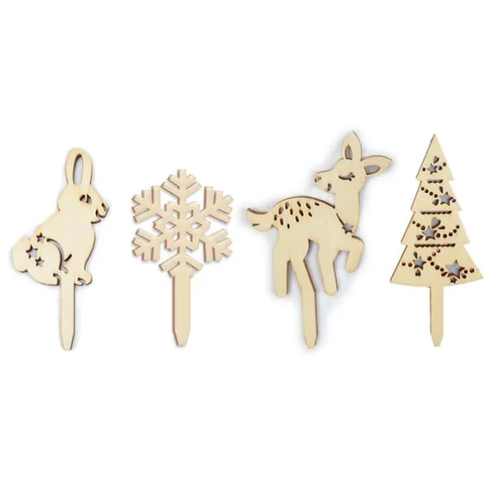 Toppers de madera Navidad (4) - ScrapCooking