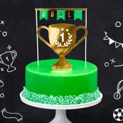 Toppers fútbol dorados (2) - PartyDeco