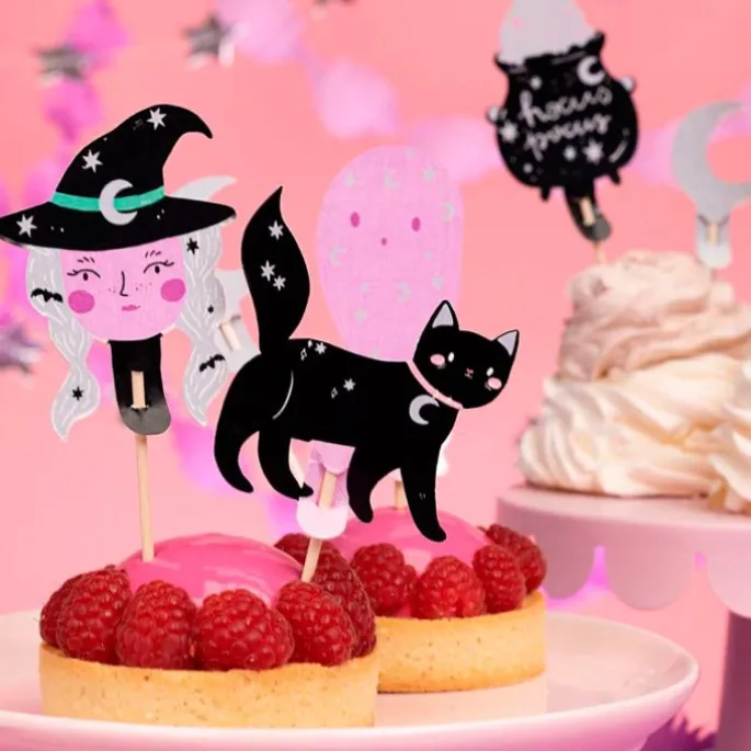 Toppers Halloween plateados (6) - PartyDeco