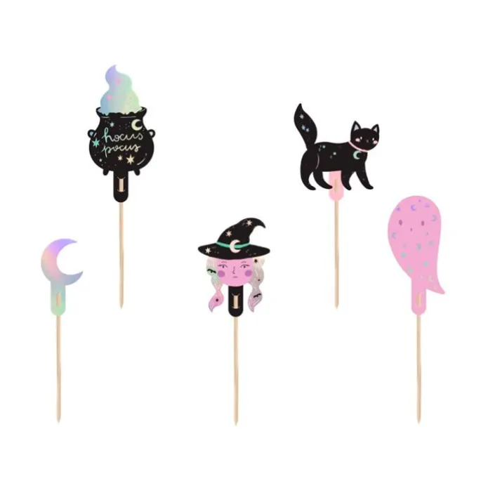 Toppers Halloween plateados (6) - PartyDeco