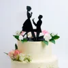 Topper silueta pedida mano pareja novios 18 cm - Dekora