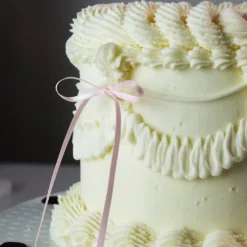 Toppers lazos rosas claros para tartas coquette y cupcakes (8) - PME