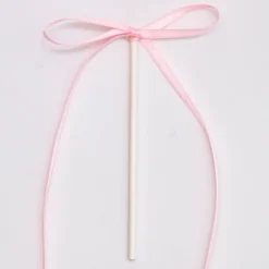 Toppers lazos rosas claros para tartas coquette y cupcakes (8) - PME