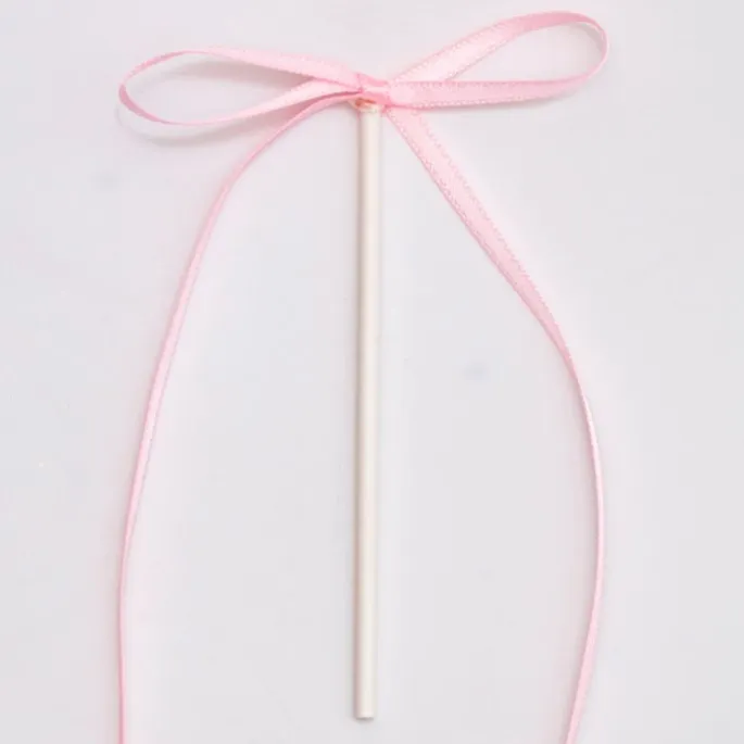 Toppers lazos rosas claros para tartas coquette y cupcakes (8) - PME
