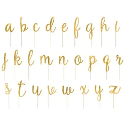 Toppers letras alfabeto doradas (53) - PartyDeco