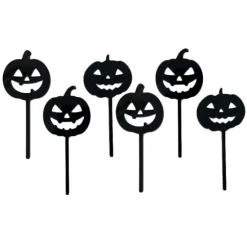 Toppers para cupcakes calabazas de Halloween 4 cm (6)