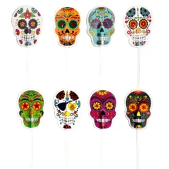 Toppers para cupcakes calaveras catrinas Halloween (16) - Dekora