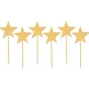 Toppers para cupcakes dorados estrellas 4 cm (6)