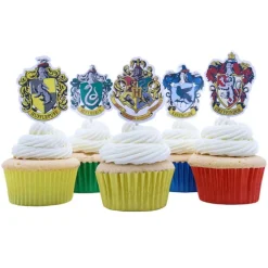 Toppers para cupcakes escudos Harry Potter (15) - PME