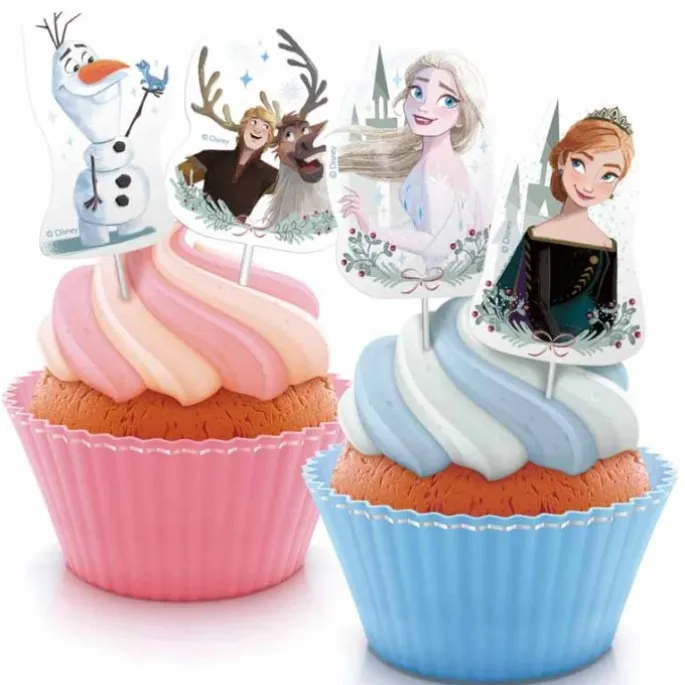 Toppers para cupcakes Frozen (30) - Dekora
