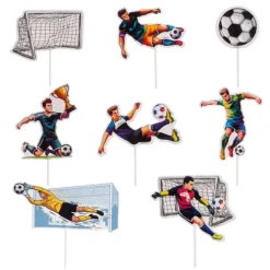 Toppers para cupcakes fútbol (16) - Dekora
