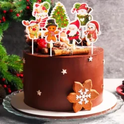 Toppers para cupcakes personajes Navidad (16) - Dekora