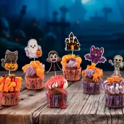 Toppers para cupcakes personajes Halloween (16) - Dekora