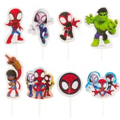 Toppers para cupcakes Spiderman Spidey (16) - Dekora