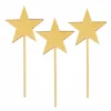 Toppers para tartas dorados Estrellas 6 cm (3)