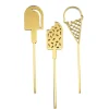 Toppers para tartas dorados helados 6 cm (3)