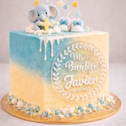 Topper transparente personalizado Mi Bautizo nombre y fecha
